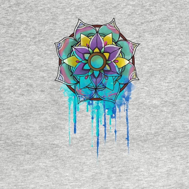 Mandala Drips by digitaldoodlers